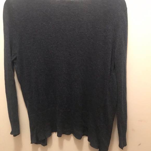 Navy Button Up Cardigan - Picture 3 of 4